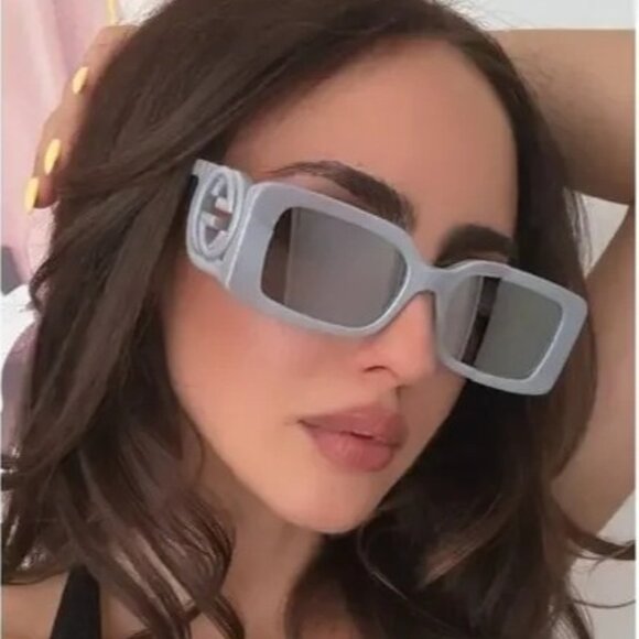 NEW GUCCI SUNGLASSES SILVER WOMEN EYEWEAR GUCCI main image 4